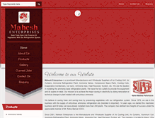 Tablet Screenshot of maheshenterprisesindia.com